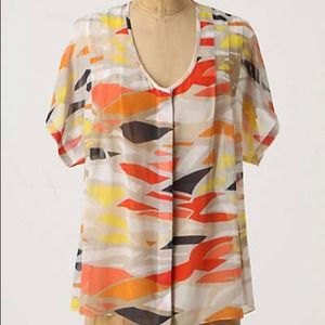 ANTHROPOLOGIE Maeve Blouse Top small