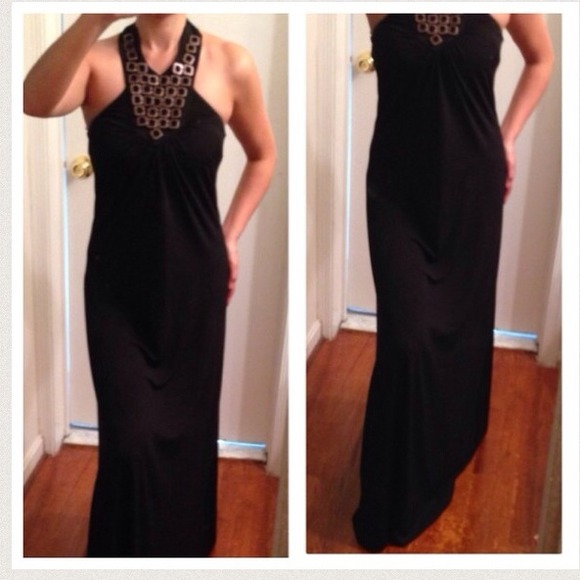 💟HOST PICK💟Halter full length dress. Sz S. - Picture 3 of 3