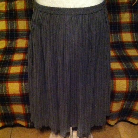 Gray Crinkle Skirt