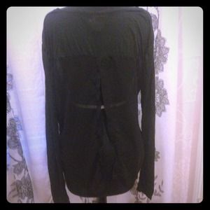 Reduced**Brandy melville black loose top open back