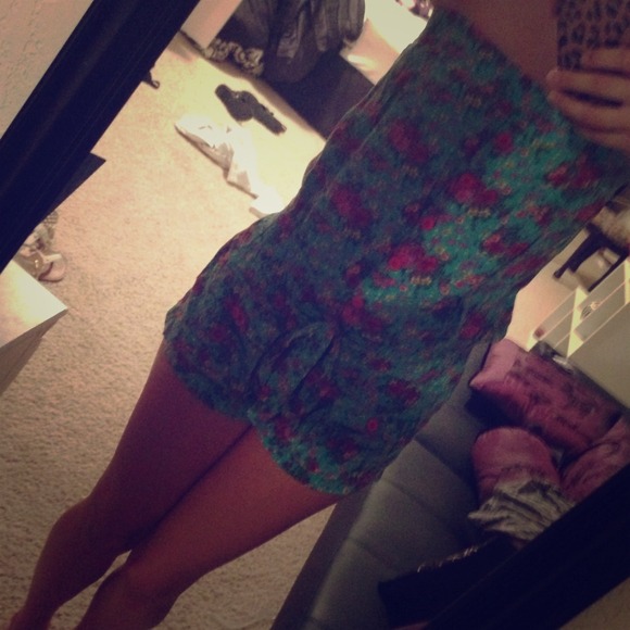 Floral print romper