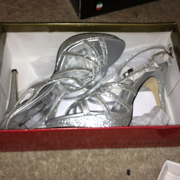 Shoes - Silver Belinda Heel. Worn Once.