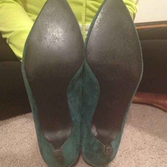 AJ Valencia teal suede heels from Nordstrom - Picture 4 of 4
