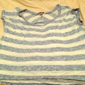Blue and White stripped T