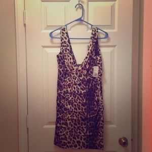 Short leopard print dress froever21+