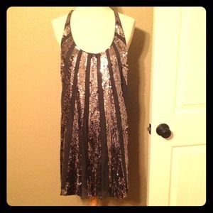Juicy Couture Sequin silk chiffon dress