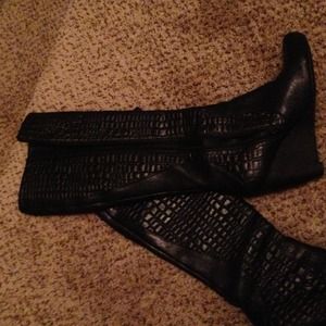 RESERVED!!!!! Black leather boots