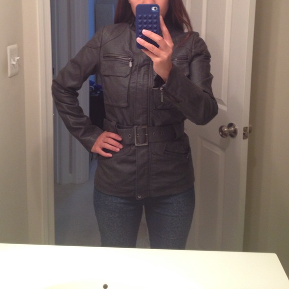 Zara faux leather moto jacket
