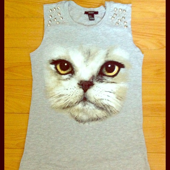 Gray muscle tank with studs