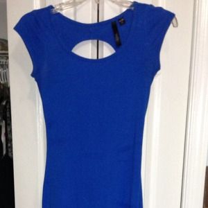 Long royal blue dress