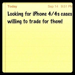 Looking for iphone 4/4s cases for trade!