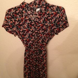 Floral button up tunic