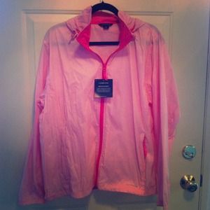 NWT Pink Land's End Windbreaker