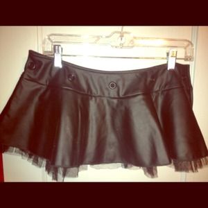 Lip Service Pleather Super Mini Skirt