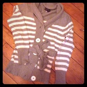 Striped Banana Republic cardigan