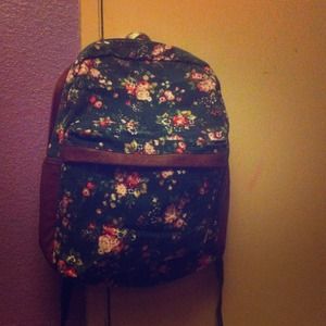 Floral Print Backpack REDUCED