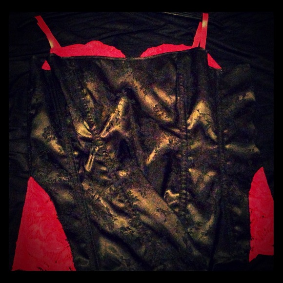SeXyTiMe Halloween🎃SATIN/LACE CORSET&BRA🆕offer👍 - Picture 1 of 4