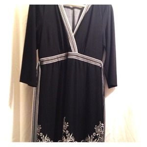 Black embellished dress