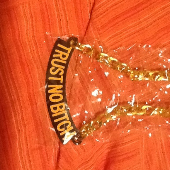 Necklace. Trust no bitch