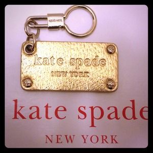 Kate Spade Name Plate Key Ring Fob