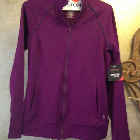 Jackets & Blazers - Nwt Danskin plum zip up workout jacket