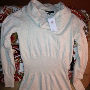 BCBG Oatmeal Colored Angora Sweater