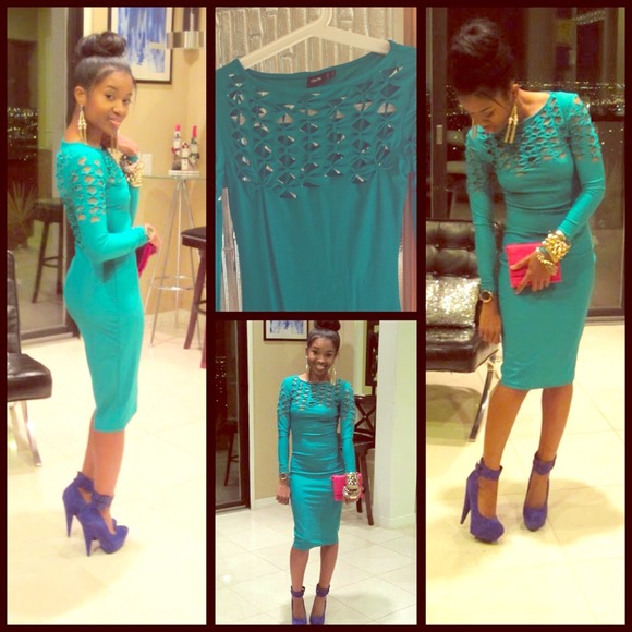 ASOS Dresses - 🚫SOLD on EBAY🚫ASOS teal midi bodycon sz 0-2 ASOS Dresses - 🚫SOLD on EBAY🚫ASOS teal midi bodycon sz 0-2