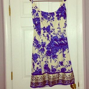 💙SOLD💙 Blue/cream party dress.