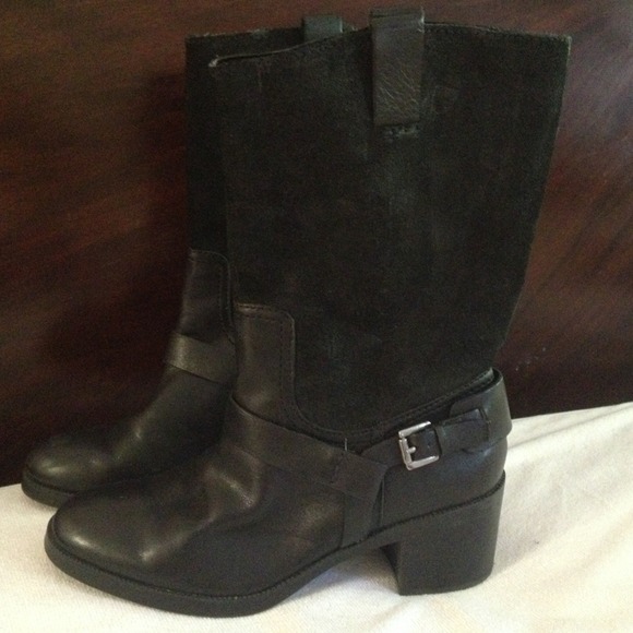 **SOLD** Leather and suede Ralph Lauren Moto boots