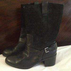 **SOLD** Leather and suede Ralph Lauren Moto boots