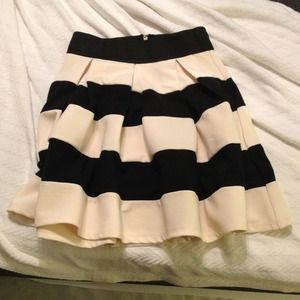 SOLD in bundle. Striped pleated mini