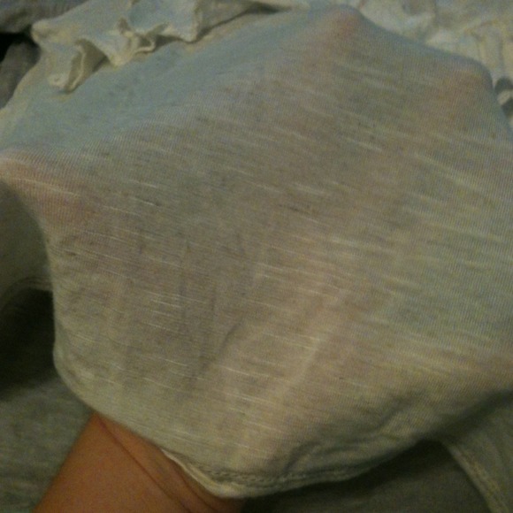 Gray and sheer crop top - Picture 3 of 3