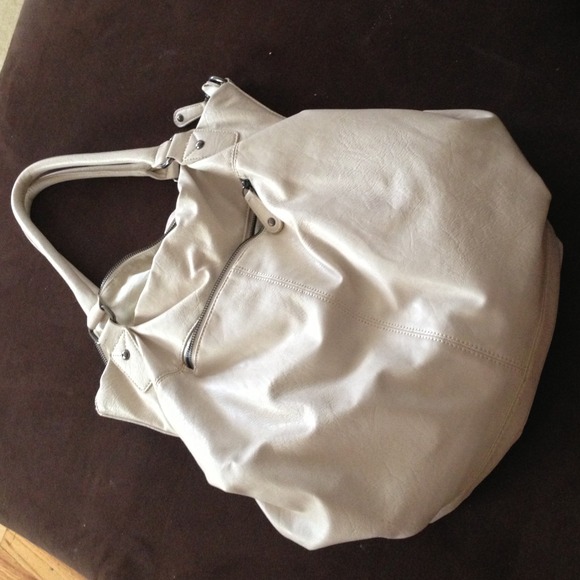 Dove color large size handbag