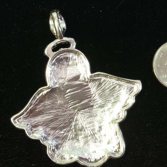 Angel Pendant.  Al colors trim in silver - Picture 4 of 5