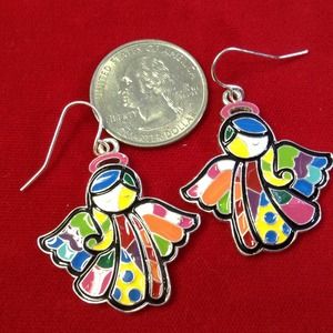 Angel Pierced Earrings.    All colors