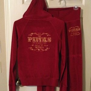 VS PINK Maroon Valor Jump-Suite