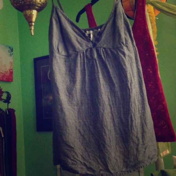 Denim wash tank top - Picture 1 of 2