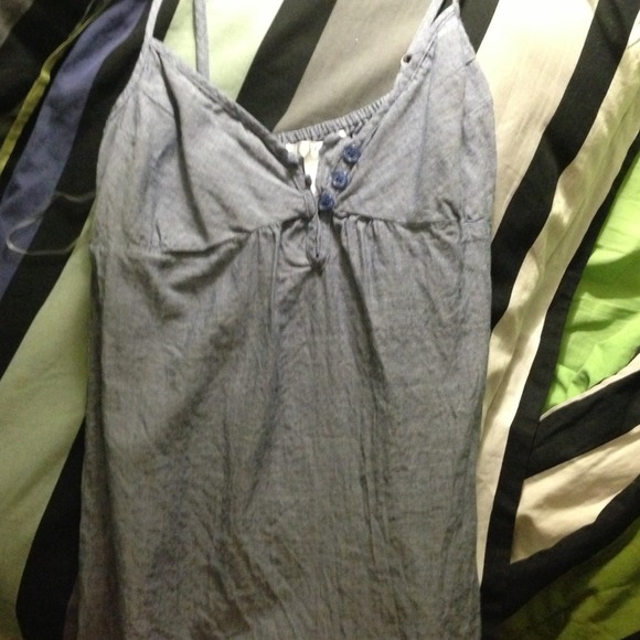 Denim wash tank top - Picture 2 of 2