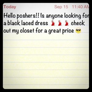 Black laced dressed sizes S/M large is sold out :(