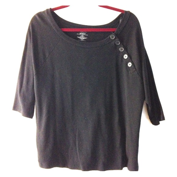 Plus size black shirt with buttons💥💥reduced💥💥