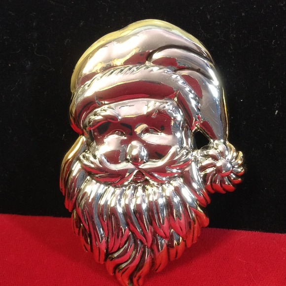 Santa pin or Pendant. Silver / gold tone. - Picture 4 of 4