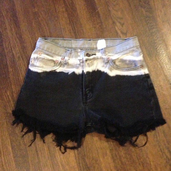 Pants - Vintage black denim cut offs