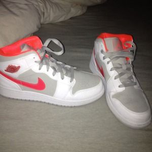 air jordan 1 phat crimson orange grey white