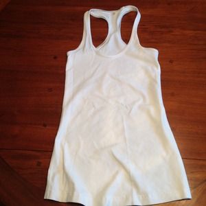 Lulu White Cool Racerback