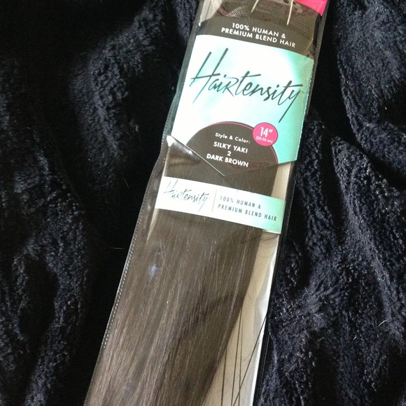 ❌SOLD❌14in Dark Brown Hair Extensions