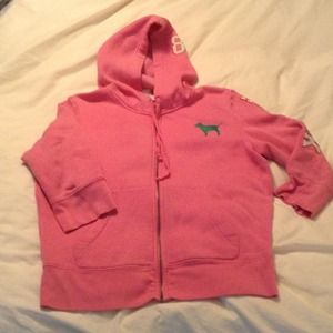 🎉SOLD🎉Pink VS 3/4 arm sweatshirt