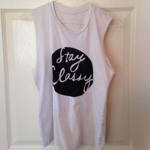 🚫TRADED🚫Stay Classy muscle tank!