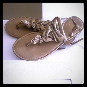 Gold sandals