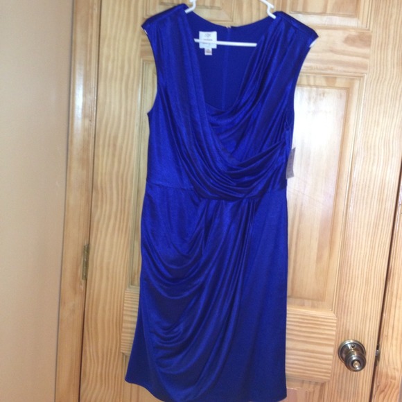 PRICE DROP!! Suzi Chin Sapphire Blue Dress - Picture 2 of 4