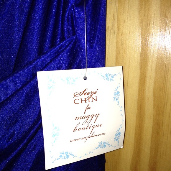 PRICE DROP!! Suzi Chin Sapphire Blue Dress - Picture 3 of 4